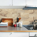 Simple Style Wall Stickers Restaurant Shop Decoration Simulated Wood Grain