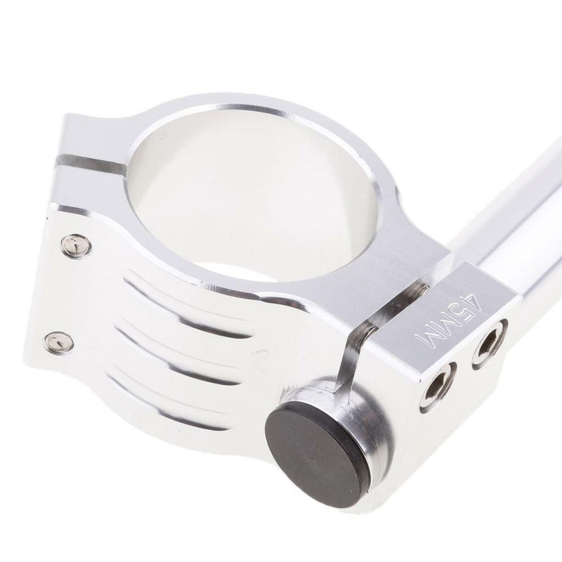 45mm CNC Aluminium Alloy Motorcycle Clip-On Handle Bar Handlebars - Chrome