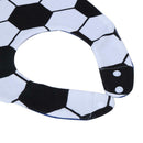 Baby Cotton Cartoon Water Absorption Removable Bib Saliva Towel(Soccer) A