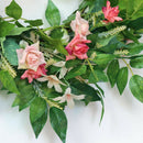 19" Artificial Spring Wreath Front Door Handmade for Wall Party Home Decor