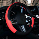 1* New Car PVC Leather Steering Wheel Cover Anti-slip Protector 38cm /15in FGG