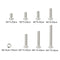 280pcs M2 304 Stainless Steel Hex Socket Button Head Cap Bolts Screws Nuts
