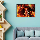 5D DIY Full Drill Diamond Painting Fire Flowers Cross Stitch Embroidery Kit