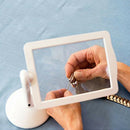 3x magnifier Handheld Page Magnifier Brighter Viewer LED magnifying glass m B8B4