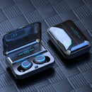 F9-5 Wireless Bluetooth V5.0 Earphones In-ear Stereo U-Type Headset (Black)