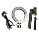 6"/16cm Dimmable LED Ring Light Kit, Camera Fill Lamp w/ Floor Tripod Stand
