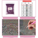 5D Diamond Painting  Chinese Rose Diamond Embroidery Flowers Home Decor OZ