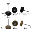 80Pcs/Set Mini Brush Scouring Pad Abrasive Wheel Nylon Fiber Grinding Sandi