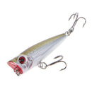 1pc Popper Fishing Lures Bait Crank Crankbait Lure Tackle Treble Hooks 50mm 4.5g