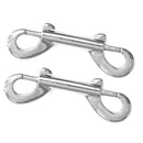 4x  Heavy Duty Double End Snap Trigger Clips Key Holder Carabiner for Keyring