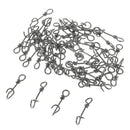 50 Pieces Fast Connecting Clips Fishing  Clips Swivels Connector 18mm