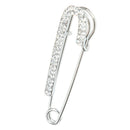 Crystal Large Safety Pin Rhinestone Brooches Suit Sweater Scarves Scarf Pins