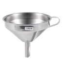 5" Mouth Dia Stainless Steel Kitchen Wine Water Filter Funnel G1K6
