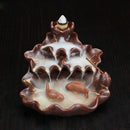 Two Carp Backflow Incense Burner Holders Home Decor Ceramic Two Carp Stick