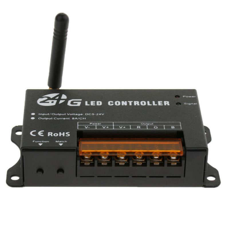 2.4g DC5-24V RGB LED Controller RF Touch Remote For RGB LED Strips
