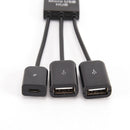 Multifunctional OTG Data Line Tablet Phone Micro usb Hub Splitter OTG Adapt MO