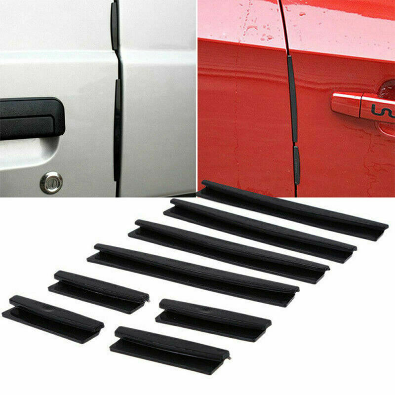 8pcs Car Door Edge Guards Trim Moldings Protection Strip Scratch Protector Set