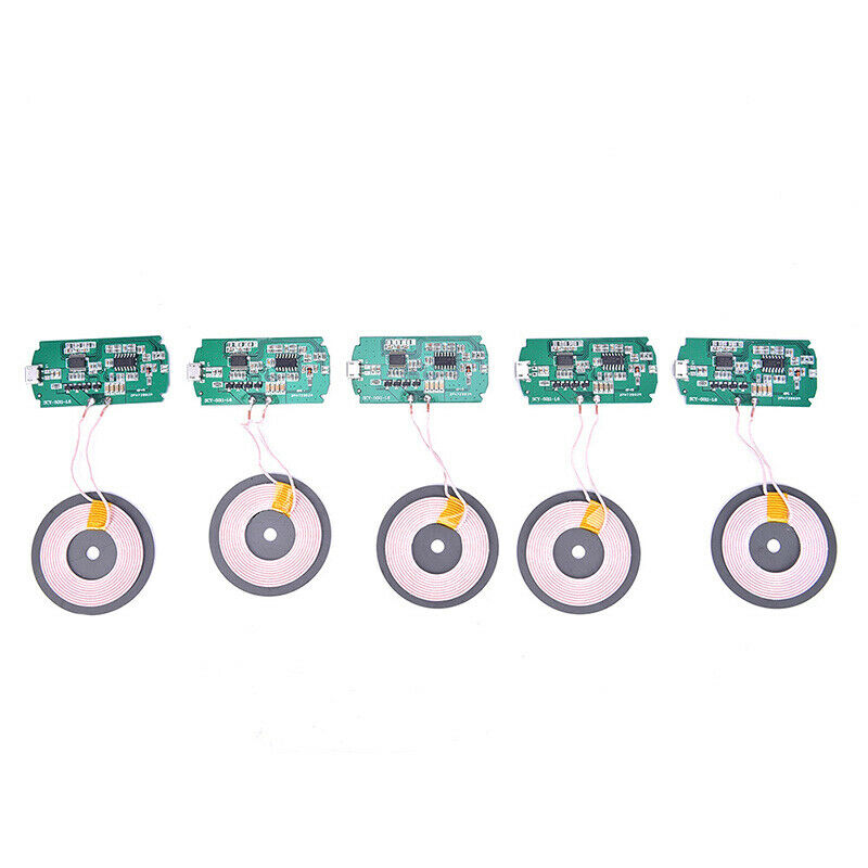 5W Qi DIY Wireless Charger Module PCBA Circuit Board with Coil Charging ZYBX