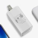 White 18W One-Port Type-C Wall Charger Power Adapter for Travel US Plug
