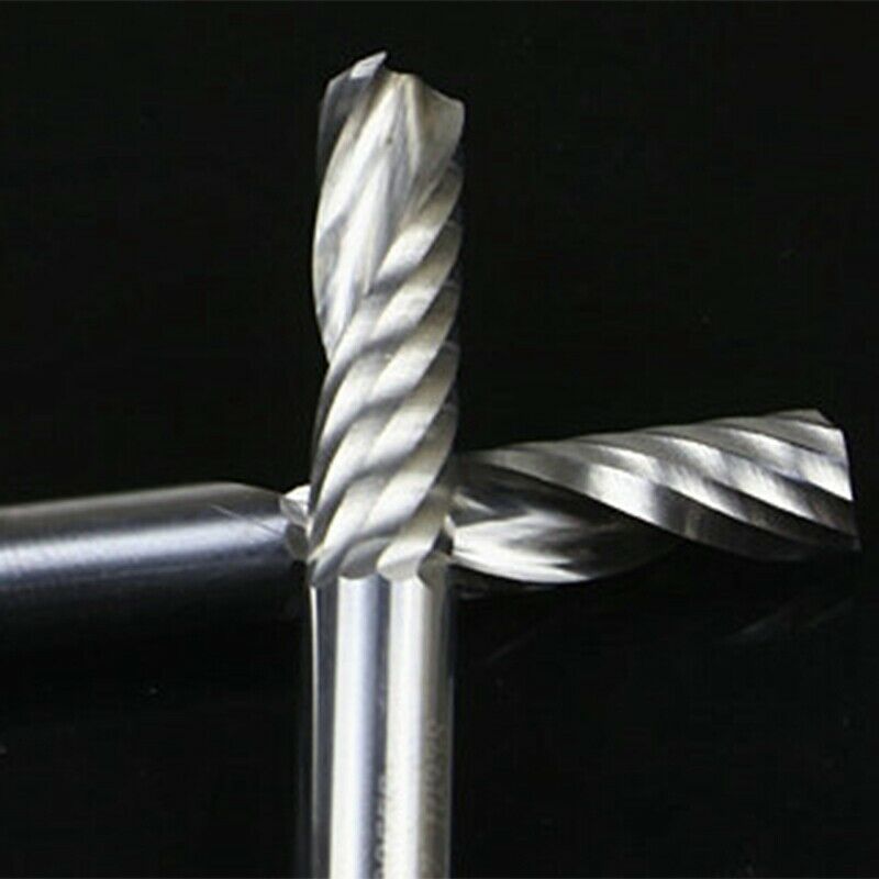 5Pcs Up Down Cut 6MM Spiral Solid Carbide CNC Router Endmill Compression Wo S1D7