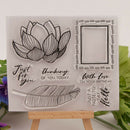 Leaf lotus Silicone Clear Stamp Transparent Rubber Stamps DIY Scrapbook 3C
