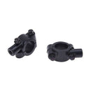2 x 8 mm Motorcycle Rearview Mirror Base - Black Z4H2