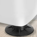 4Pcs Floor Mat Elasticity Black Protectors Furniture Anti Vibration Rubber