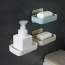 Flexible Bathroom Soap Dish Storage Holder Rack Soapbox Plate Tray Drain TGI