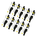 20 Kits 1 2 Pin Sealed IP68 Electrical Wire Connector Plug 1.5mm Terminal