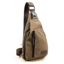 Men's Canvas Unbalance Backpack Shoulder Sling Chest/Hiking Bicycle Bag (Co