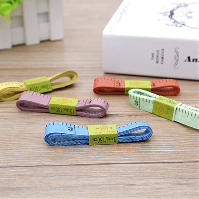 6Pcs 60" 150cm Body Measuring Ruler Sewing Cloth Tailor Tape Soft Measure Gw