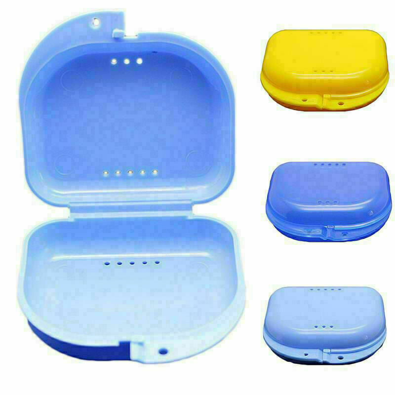 Dental Orthodontic Retainer Denture Storage Case Box Container Mouthguard B A6F7