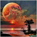 5D DIY Full Drill Diamond Painting Moon Embroidery Mosaic Craft Kit Cross Stitch