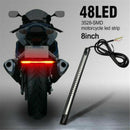 RED. Motorcycle LED Light Scrambler Brake Tail Turn Signal For Bobber Cafe Racer