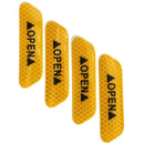 4pcs Car Reflective Tapes Warning Mark Open Notice Exterior Car Door Stickers