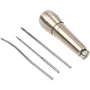 Hot 3in1 Canvas Leather Tent Sewing Awl Taper Leathercraft Needle Kit Tool