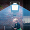 160COB Waterproof Solar Wall Light Motion Sensor Remote Control Lamp (C)
