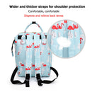 Bird Printing Mummy Maternity Nappy Backpacks Women Baby Care Bag (Blue)