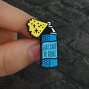 Enamel Cartoon Blue Bottle Spray Collar Shirt Brooch Pins Badge Corsage Brooc %x