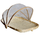 Bamboo Food Protector Cover Insect Net Tent Outdoor Patio Deck Picnic S2
