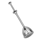 Press Type Stainless Steel Infuser Easy Clean Retractable Tea Strainer ReusablJR