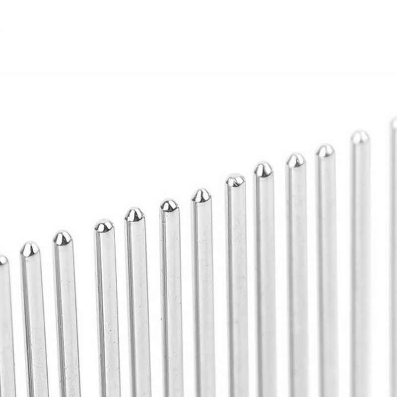 Pet Dog Cat Metal Double Row Teeth Grooming Hair Comb Brush Fur Rake Tool