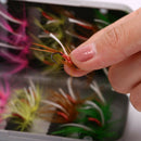 32Pcs/Box Fly Fishing Lure Dry/Wet Flies Ice Fishing Lure Artificial Bait