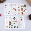 10Pcs Luminous Temporary Tattoo Stickers Christmas Carnival Party DecorationB3C