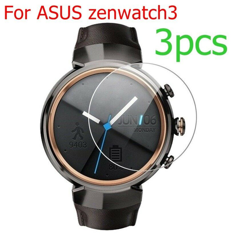 3pc soft Anti-scratch Shockproof Film Screen Protector for ASUS zenwatch3 Watch