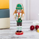 6Pcs 12cm Wooden Nutcracker Handcraft Walnut Puppets Christmas Decor Gifts