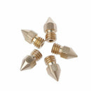 5Pcs Throat Inputting Tube + 5Pcs 0.4mm Extruder Brass Nozzle Print Heads F R9N2