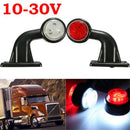 1x 10-30V LED Truck Trailer Lorry Van Side Marker Lamp Indicator LightRedWhit 3C