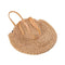 Women Summer Straw Round Shoulder Bags Big Capacity Beach Handbags/Khaki