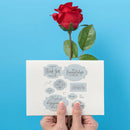 Greetings Label Silicone Stamp Set for DIY Photo Album Paper Card Craft A